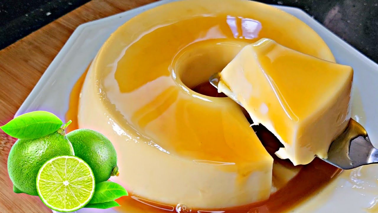 Pudim de Limão espelhado é simples de preparar e o sabor é maravilhoso