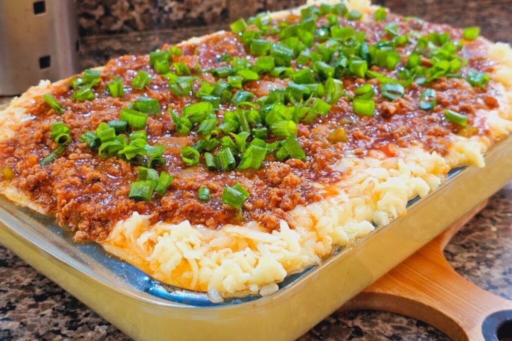 Angu com carne moída do jeito mineiro