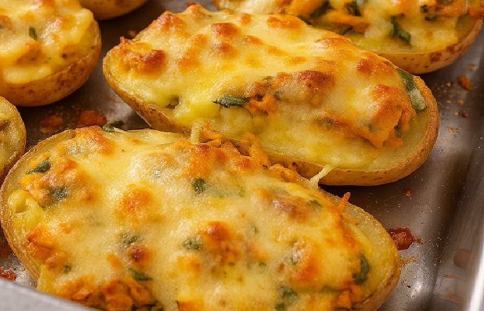 Batata Assada com Recheio Cremoso de Frango