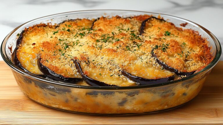 Berinjela gratinada no forno