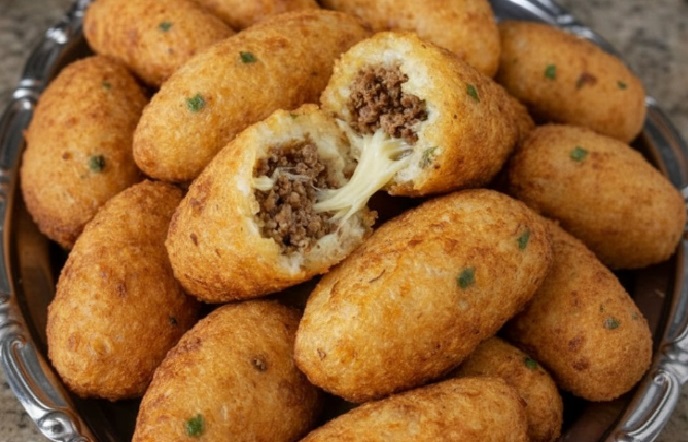 Bolinho de Mandioca recheado