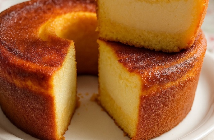 Bolo Cremoso de Milharina