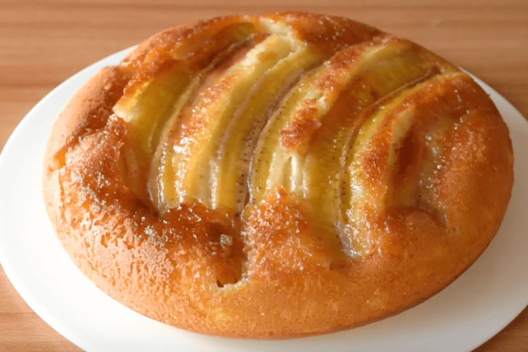 Bolo de Banana Invertido