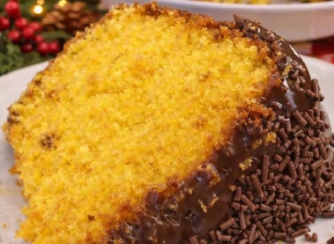 Bolo de Cenoura com Brigadeiro cremoso