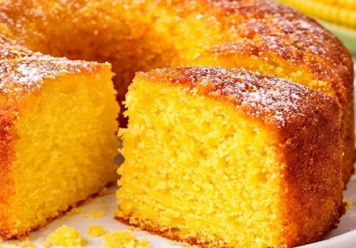 Bolo de Fubá da Vovó que derrete de tão macio