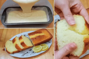 Bolo de limão sem açúcar e sem farinha de trigo