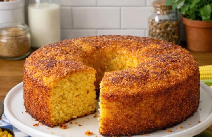 Bolo de milho de latinha fofinho e úmido