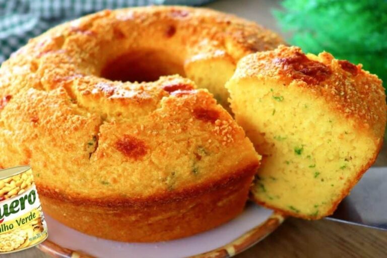 Bolo de milho salgado de latinha