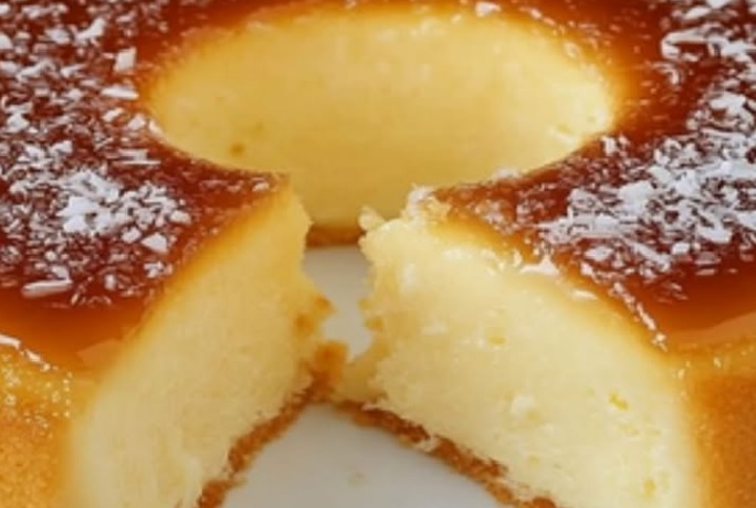 Bolo de Queijadinha no Liquidificador