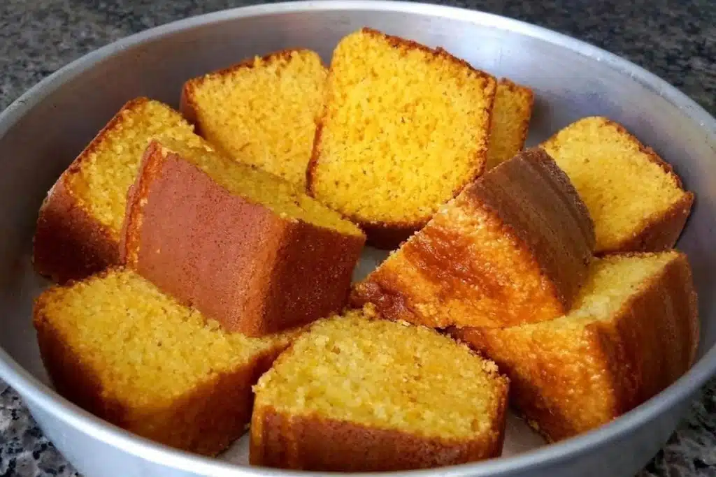 Bolo de flocão da fazenda