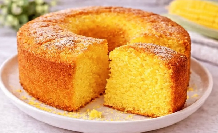 Bolo de Fubá fofinho que desmancha na boca