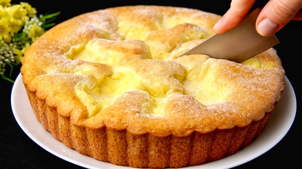 Bolo Italiano de limão que derrete na boca