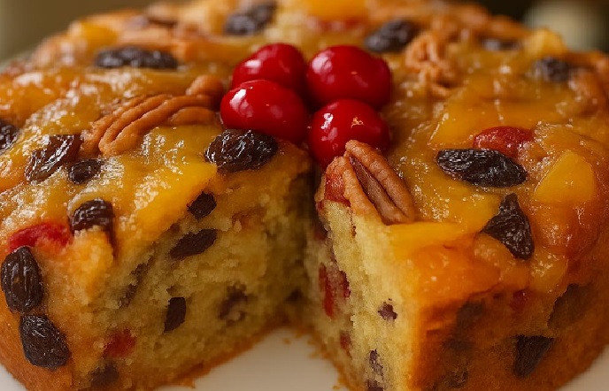 Bolo Natalino de Frutas