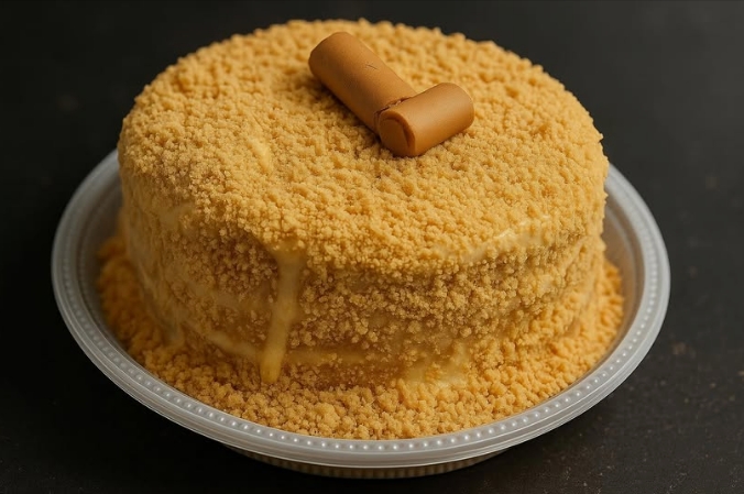 Bolo Vulcão de Paçoca