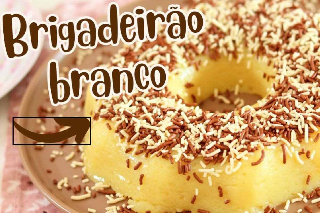 Brigadeirão de chocolate branco