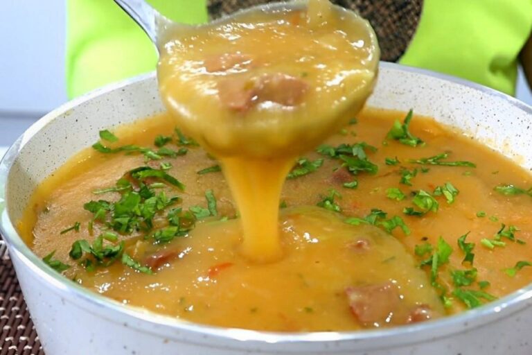 Caldo de Mandioca com linguiça