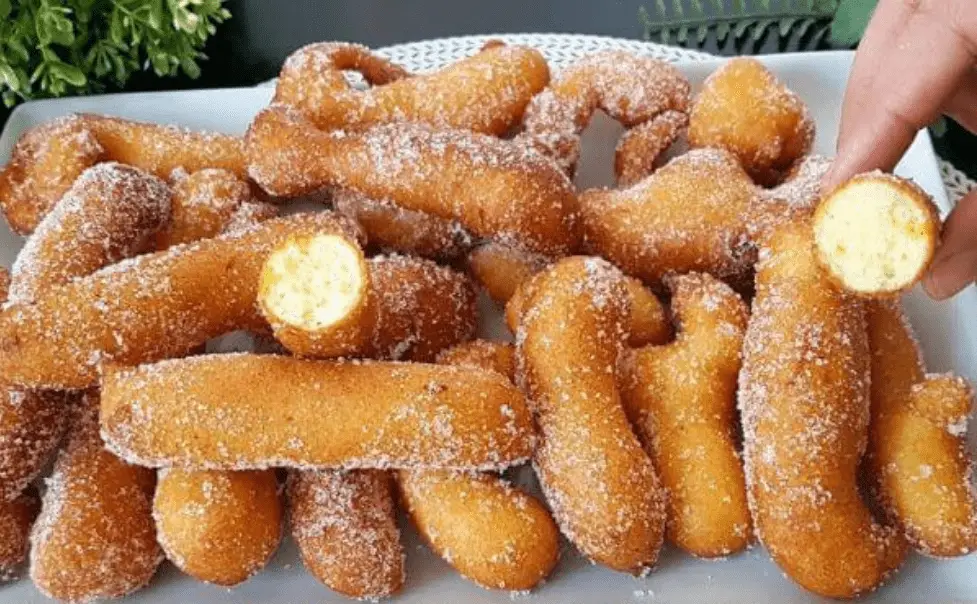 Churros de laranja que não usa forno