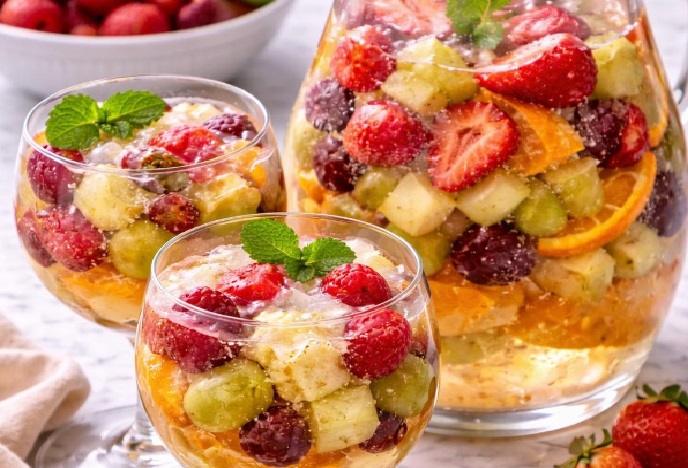 Clericot refrescante de frutas