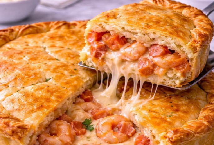 Empadão de Camarão com Catupiry