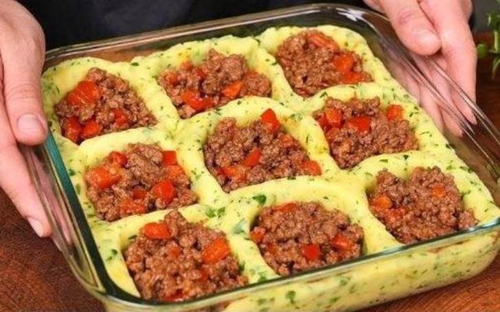 Escondidinho de Batata com Carne moída e Queijo