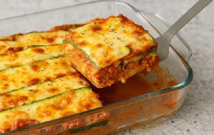 Lasanha de Abobrinha Low Carb