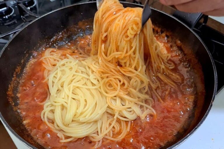 Macarrão soltinho que não gruda e um molho super temperado