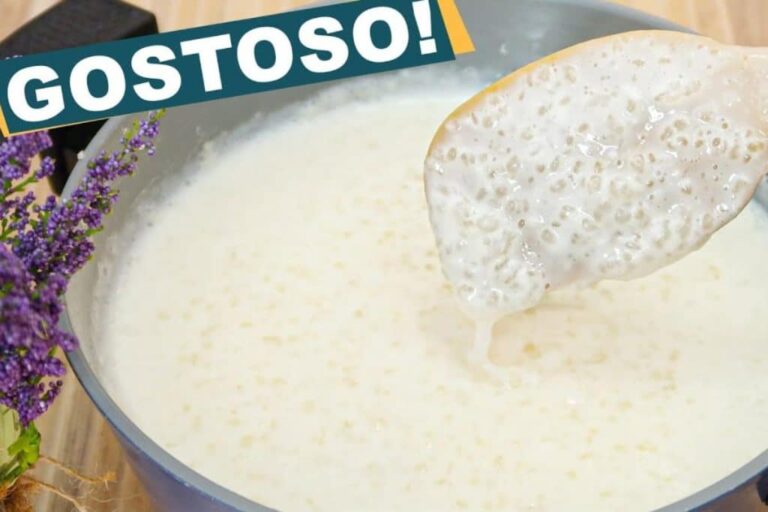 Mingau de tapioca cremoso