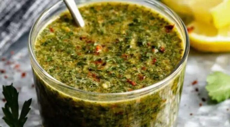 Molho chimichurri caseiro