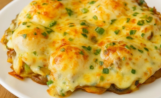 Ovos com Legumes e queijo