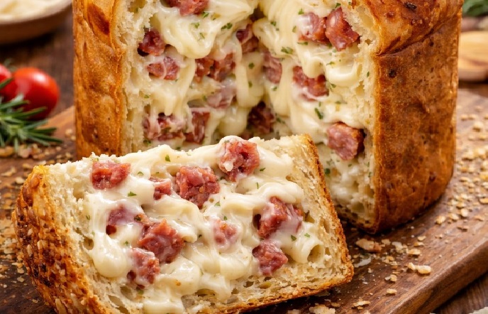 Panetone Salgado de Calabresa com Catupiry