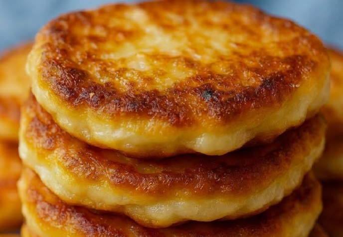 Panquecas de maçã na frigideira