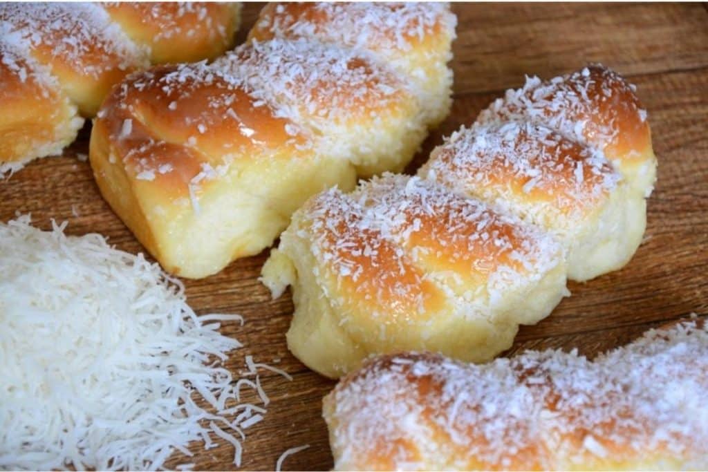 Pão de coco macio e fofinho