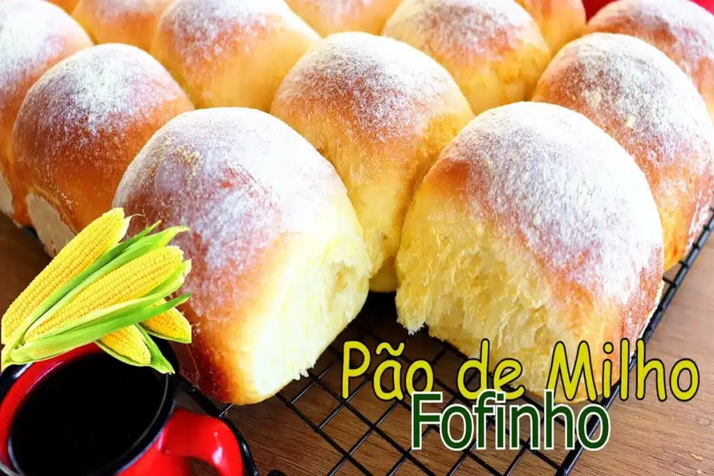 Pão de milho fofinho da roça