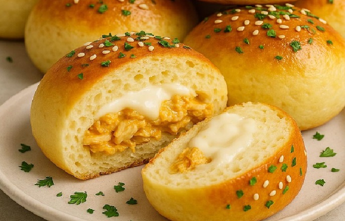 Pãozinho Recheado com Frango e Catupiry