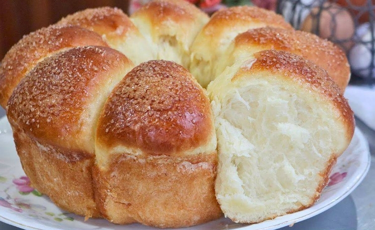 Pão Rosca de Batata sem sovar