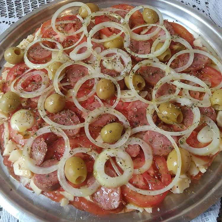 Pizza de Liquidificador simples