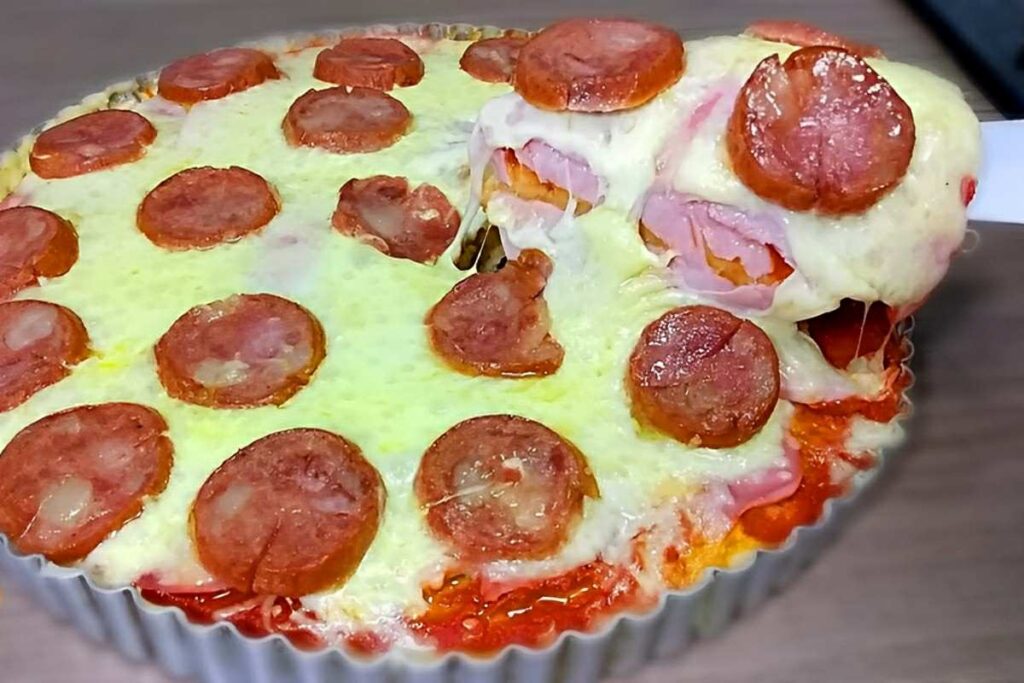 Pizza de Massa mole que não precisa sovar