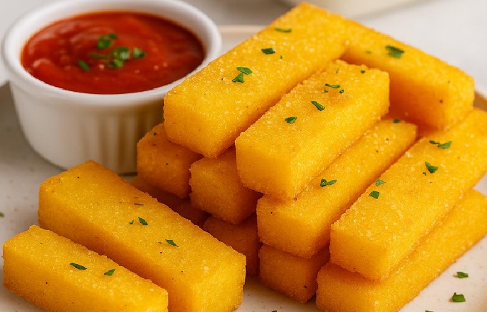 Polenta Frita Crocante da Vovó Ana