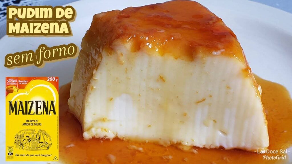 Pudim de Maizena sem forno, sem ovos e sem gelatina