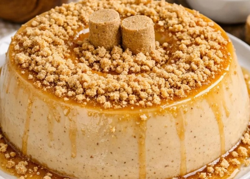 Pudim de Paçoca cremoso