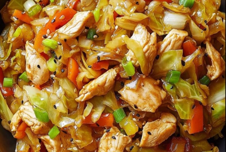 Repolho Salteado com Frango