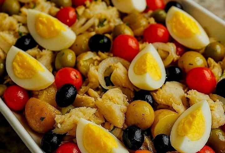 Salada de Bacalhau simples de fazer