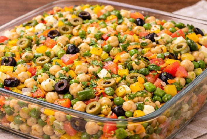 Salada de Grão de Bico da dona Ana