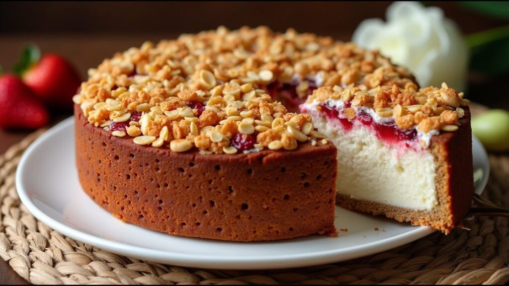 Sobremesa de morango saudável com cream cheese