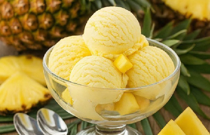 Sorvete de Abacaxi da dona Ana