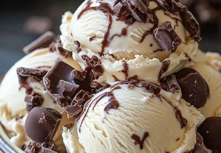 Sorvete de Creme com Pedaços de chocolate