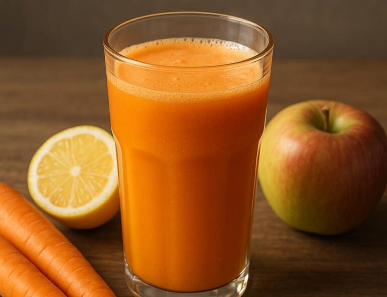 Suco de Cenoura, Limão e Maçã