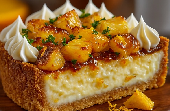 Torta de Abacaxi com Laranja dos Sonhos