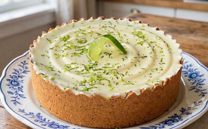 Torta de Limão pra servir na sobremesa