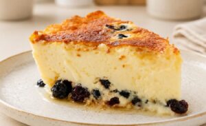 Torta de Ricota com Uva Passa